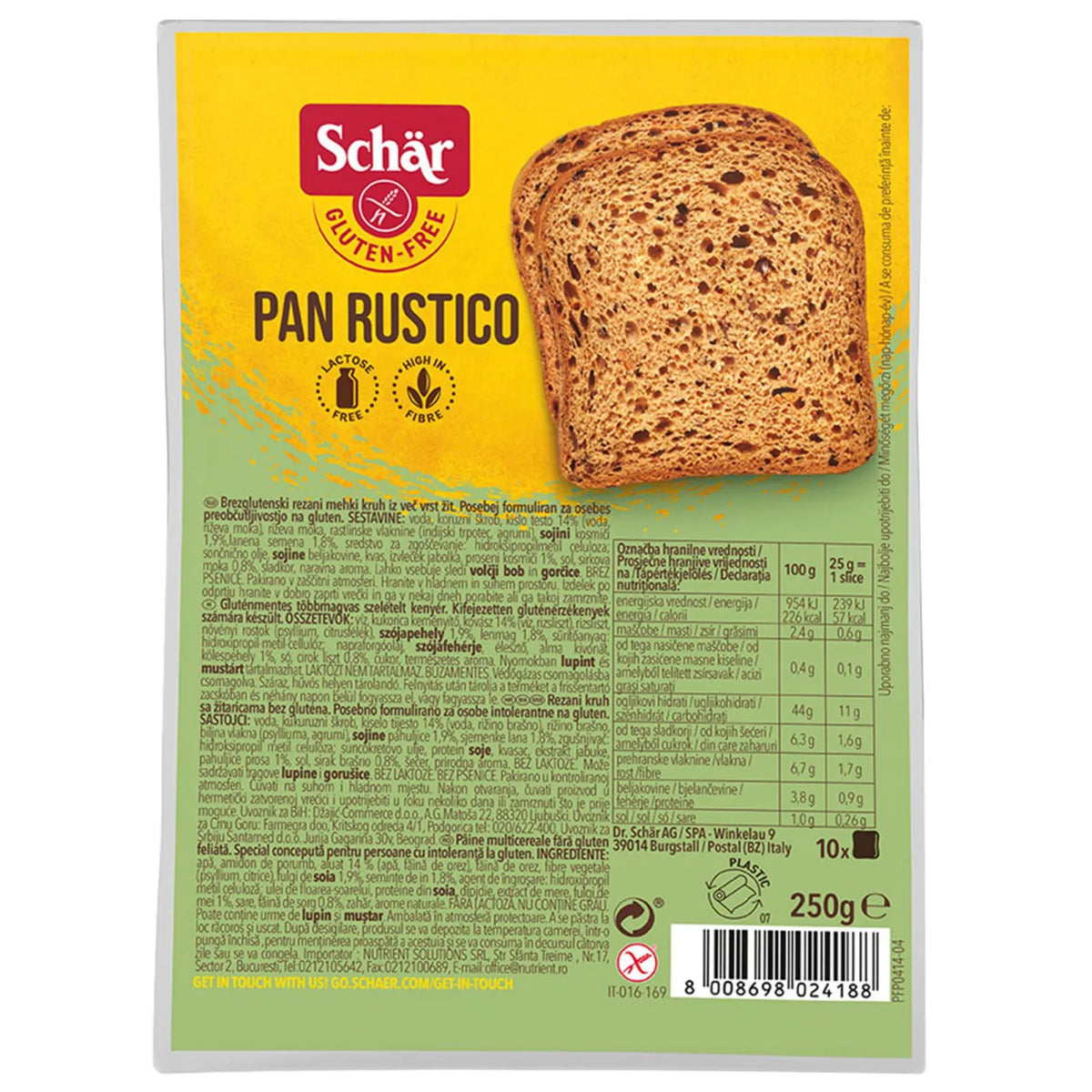 Хляб безглутенов Pan Rustico 250г